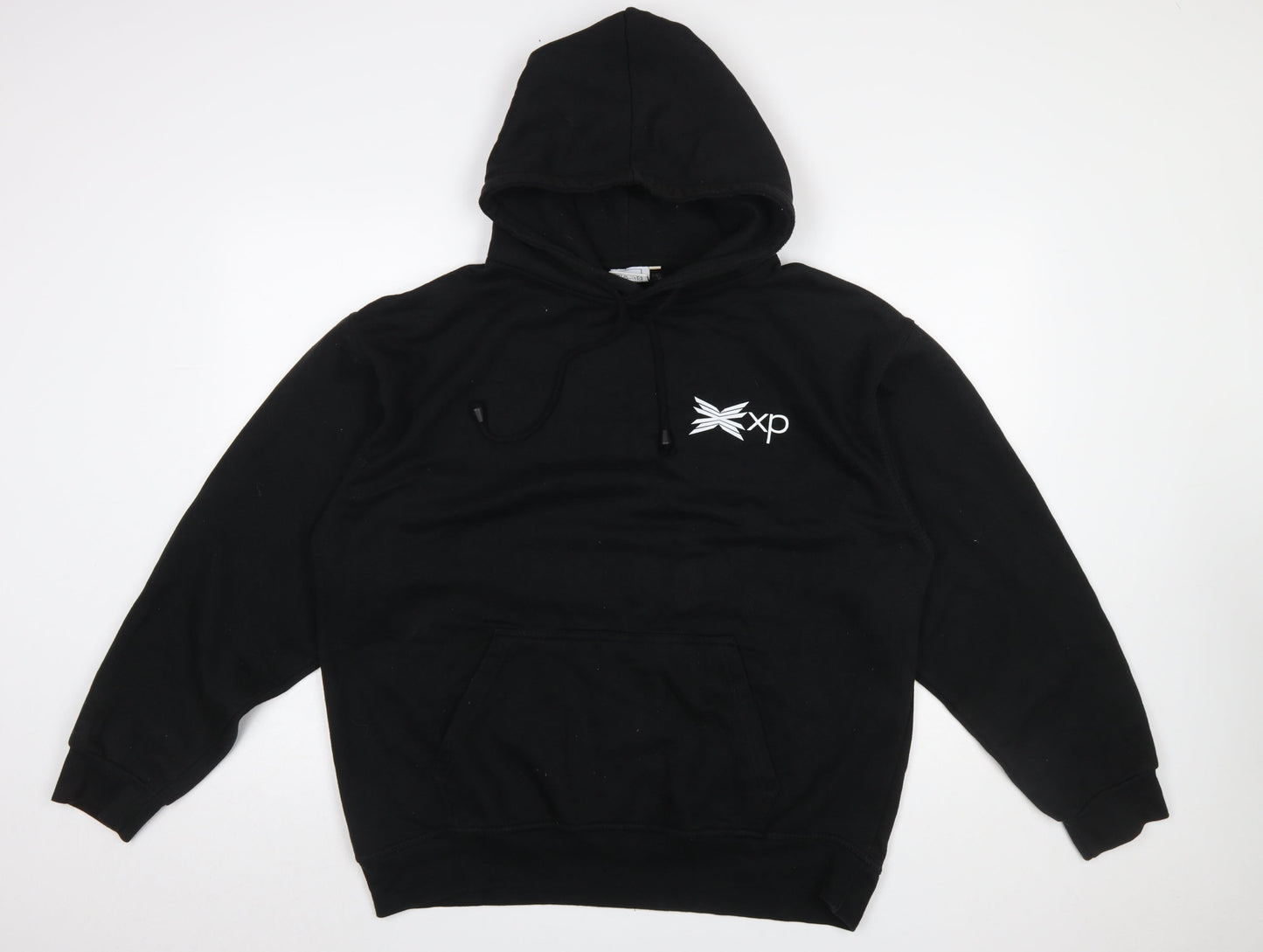 Mens UK Size XL SQUARE ONE Black Pullover Hoodie