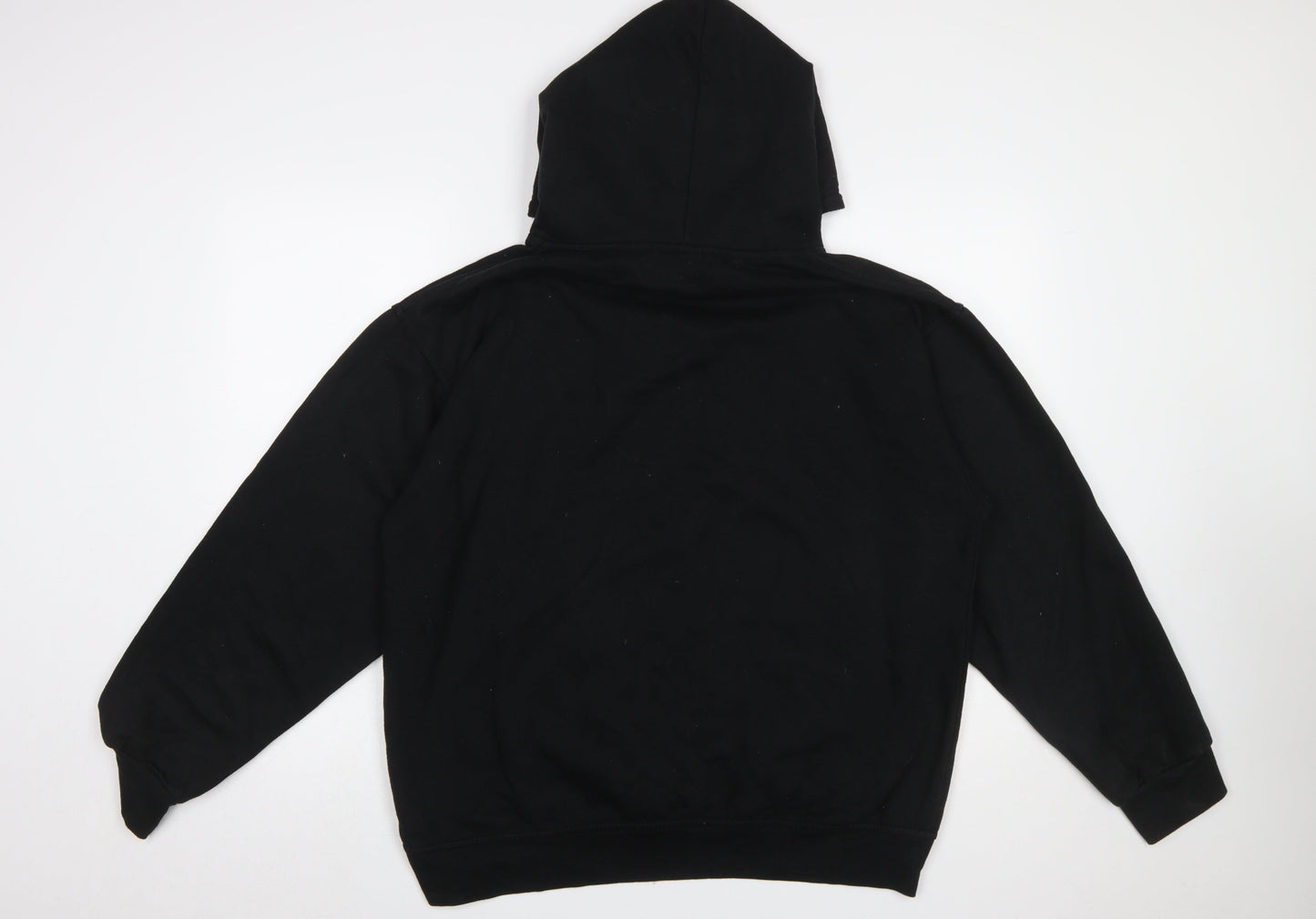Mens UK Size XL SQUARE ONE Black Pullover Hoodie