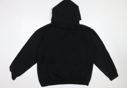 Mens UK Size XL SQUARE ONE Black Pullover Hoodie