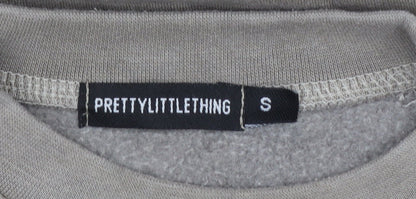 Womens UK Size S PRETTYLITTLETHING Beige Pullover Sweatshirt
