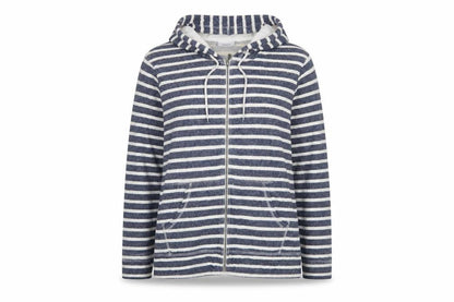 Womens UK Size XL Yessica Blue Full Zip Hoodie