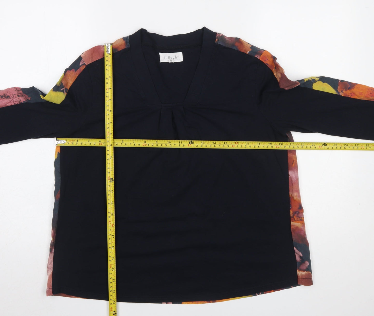 Womens UK Size 12 Thought Multicoloured Tunic Blouse