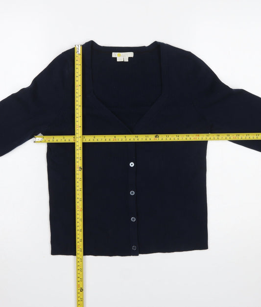 Womens UK Size 16 Boden Blue Basic Button-Up