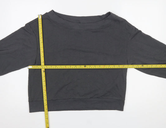Womens UK Size S H&M Grey Pullover Sweatshirt