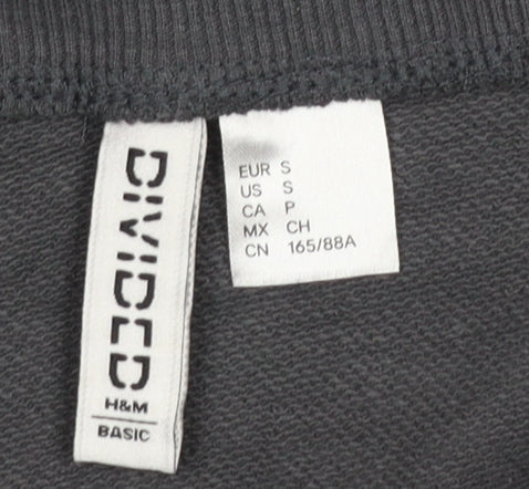 Womens UK Size S H&M Grey Pullover Sweatshirt