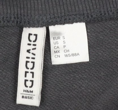 Womens UK Size S H&M Grey Pullover Sweatshirt