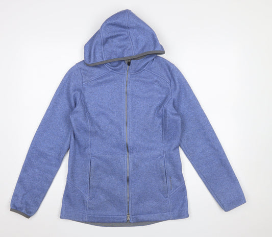 Womens UK Size S Zero Restriction Blue Full Zip Hoodie