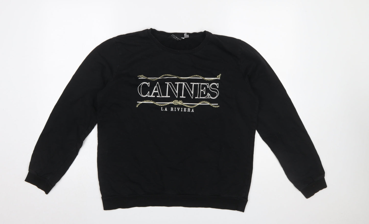 Womens UK Size 14 Dorothy Perkins Black Pullover Sweatshirt