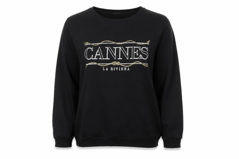 Womens UK Size 14 Dorothy Perkins Black Pullover Sweatshirt