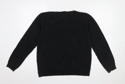 Womens UK Size 14 Dorothy Perkins Black Pullover Sweatshirt
