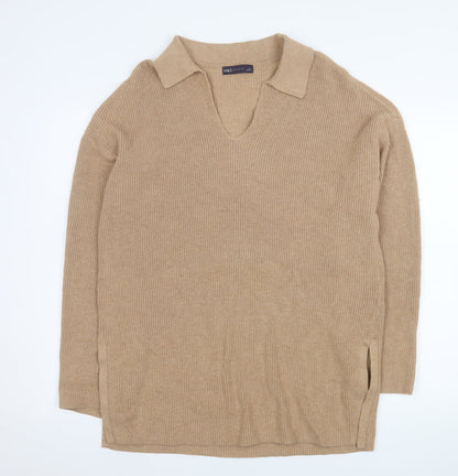 Mens UK Size L Marks and Spencer Beige Pullover Jumper