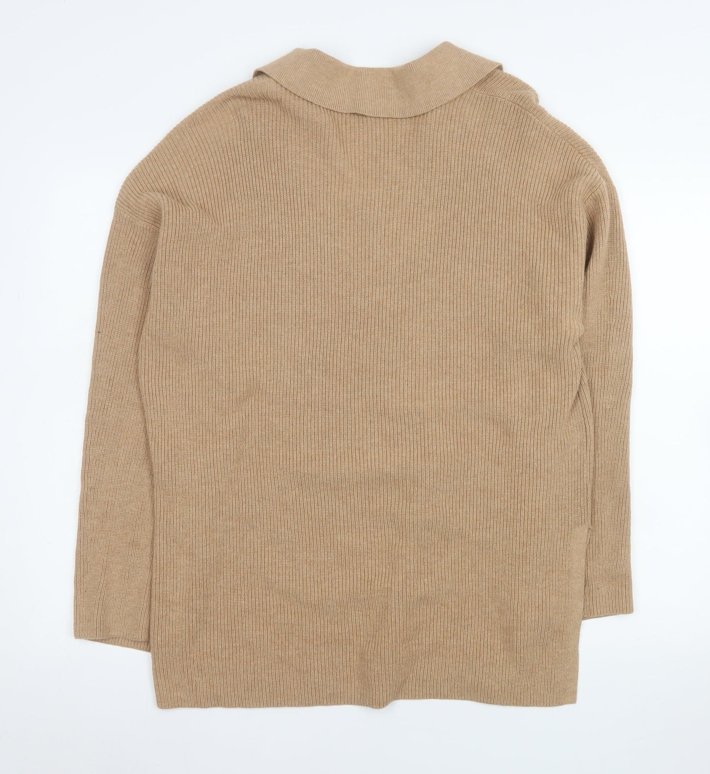 Mens UK Size L Marks and Spencer Beige Pullover Jumper