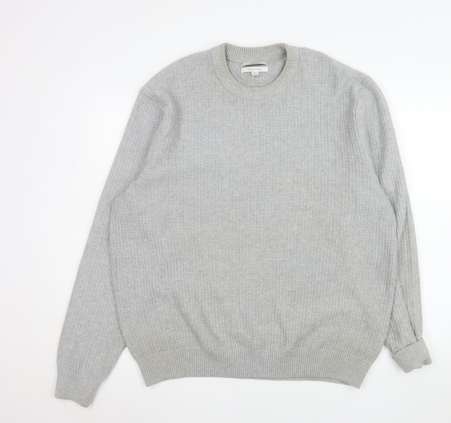 Mens UK Size XL Marks and Spencer Grey Pullover Jumper