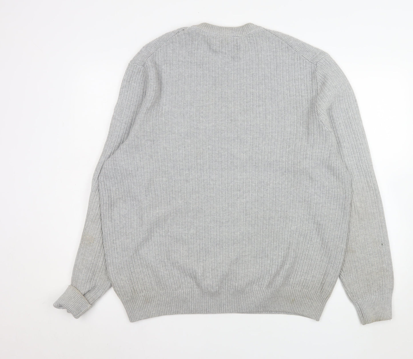 Mens UK Size XL Marks and Spencer Grey Pullover Jumper