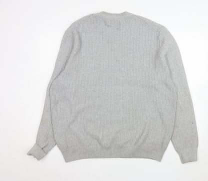 Mens UK Size XL Marks and Spencer Grey Pullover Jumper