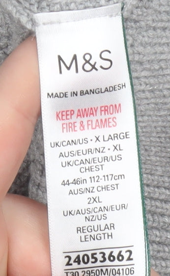 Mens UK Size XL Marks and Spencer Grey Pullover Jumper