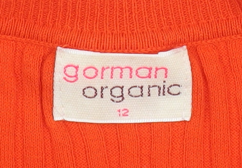 Womens UK Size 12 gorman Orange Pullover Jumper