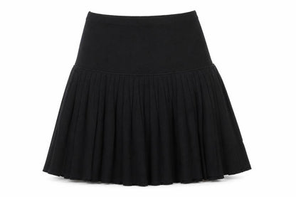 Windsmoor Womens Black Pleated Wool Blend Knee Length Skirt M