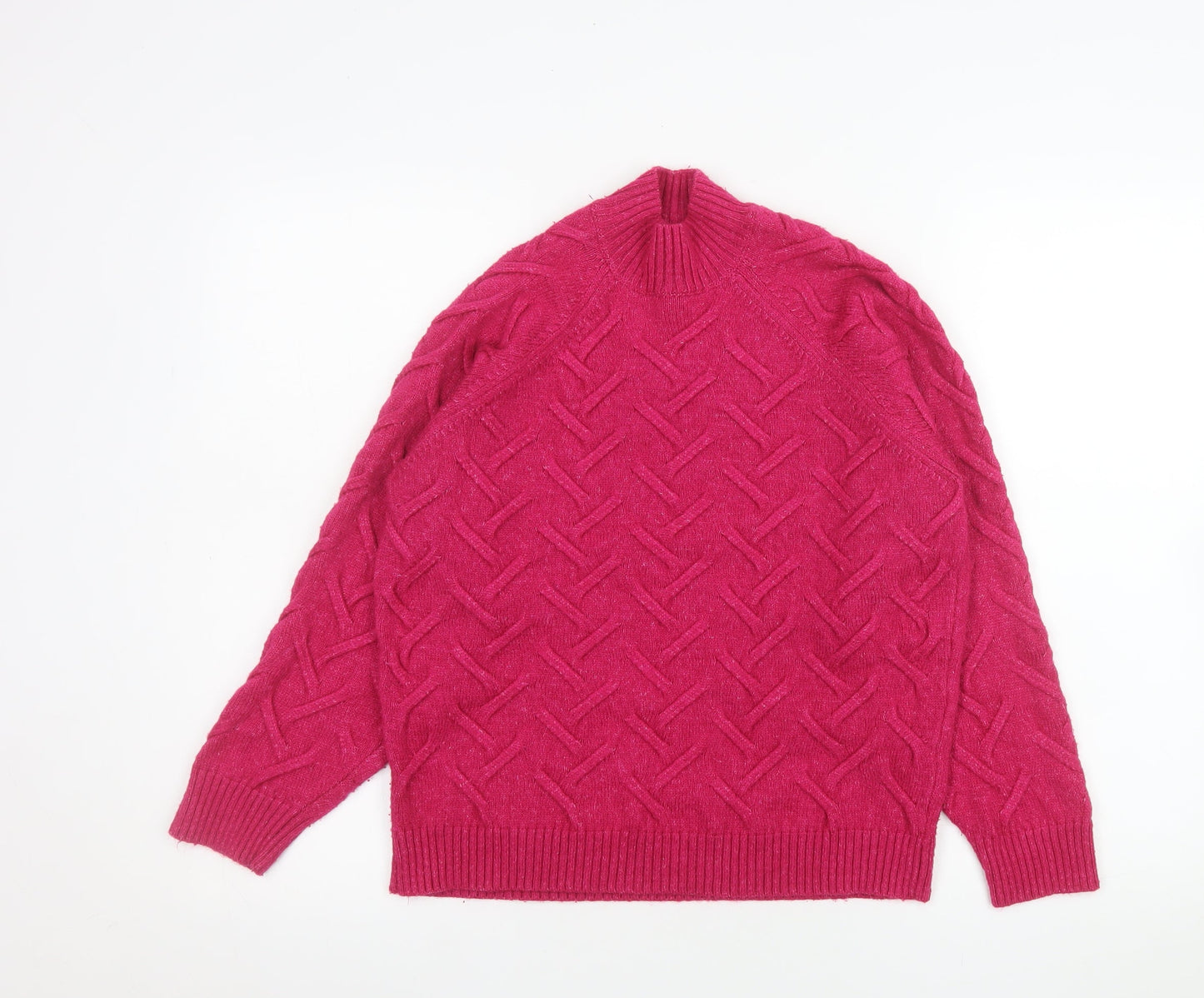 Womens UK Size 10 Lipsy Pink Pullover Jumper