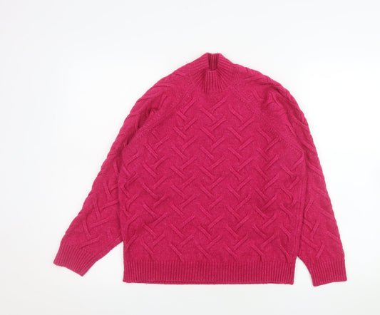 Womens UK Size 10 Lipsy Pink Pullover Jumper