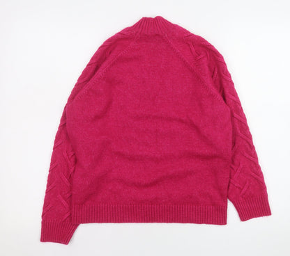 Womens UK Size 10 Lipsy Pink Pullover Jumper