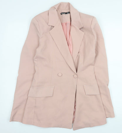 Womens UK Size 8 Boohoo Regular Pink Blazer