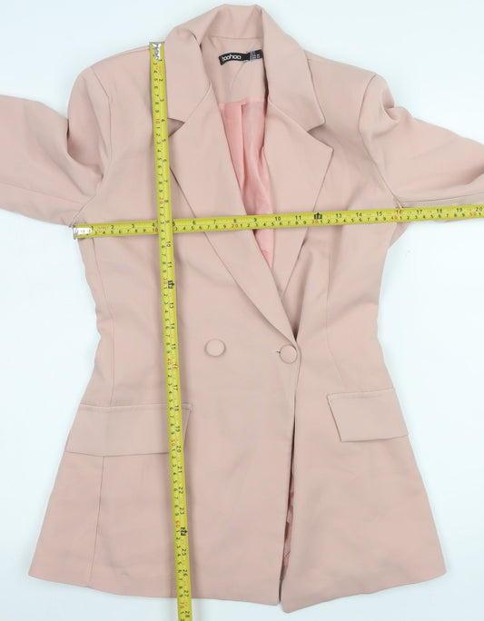 Womens UK Size 8 Boohoo Regular Pink Blazer