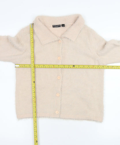 Womens UK Size M Brave Soul Beige Cardigan Jumper