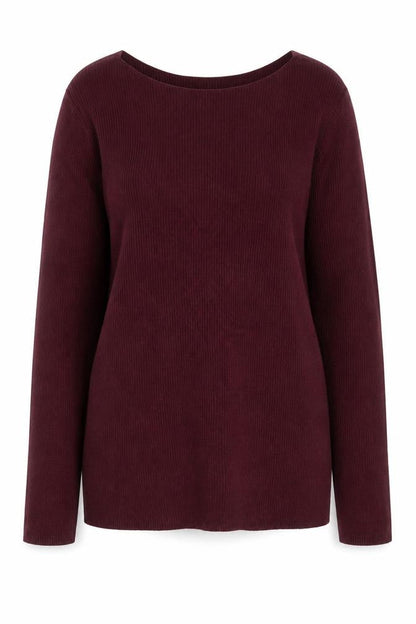 Gap Women’s Burgundy Boat Neck Long Sleeve Pullover Jumper Size L