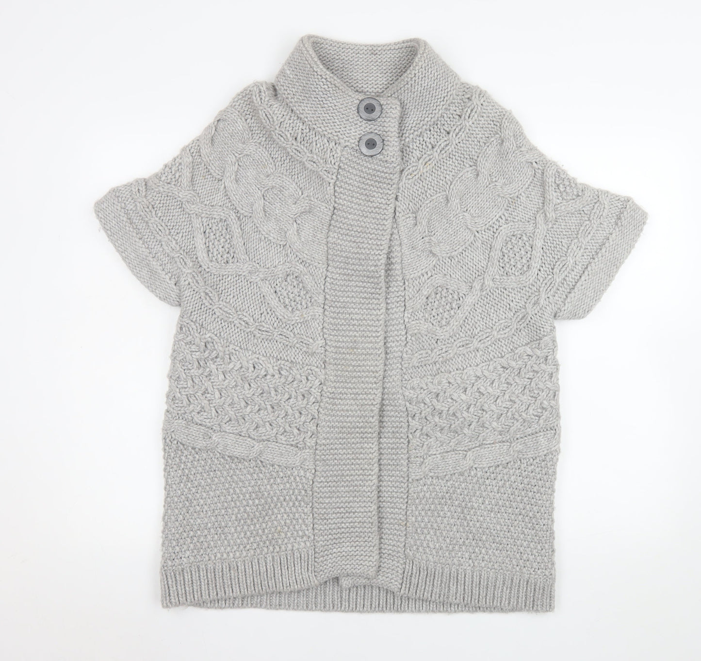 Womens UK Size 16 Marks and Spencer Grey Cardigan Jumper