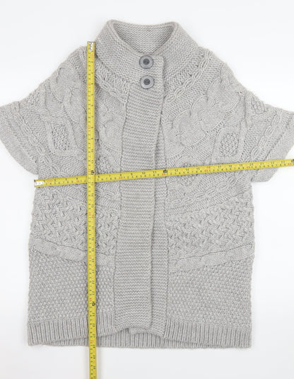 Womens UK Size 16 Marks and Spencer Grey Cardigan Jumper