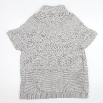 Womens UK Size 16 Marks and Spencer Grey Cardigan Jumper