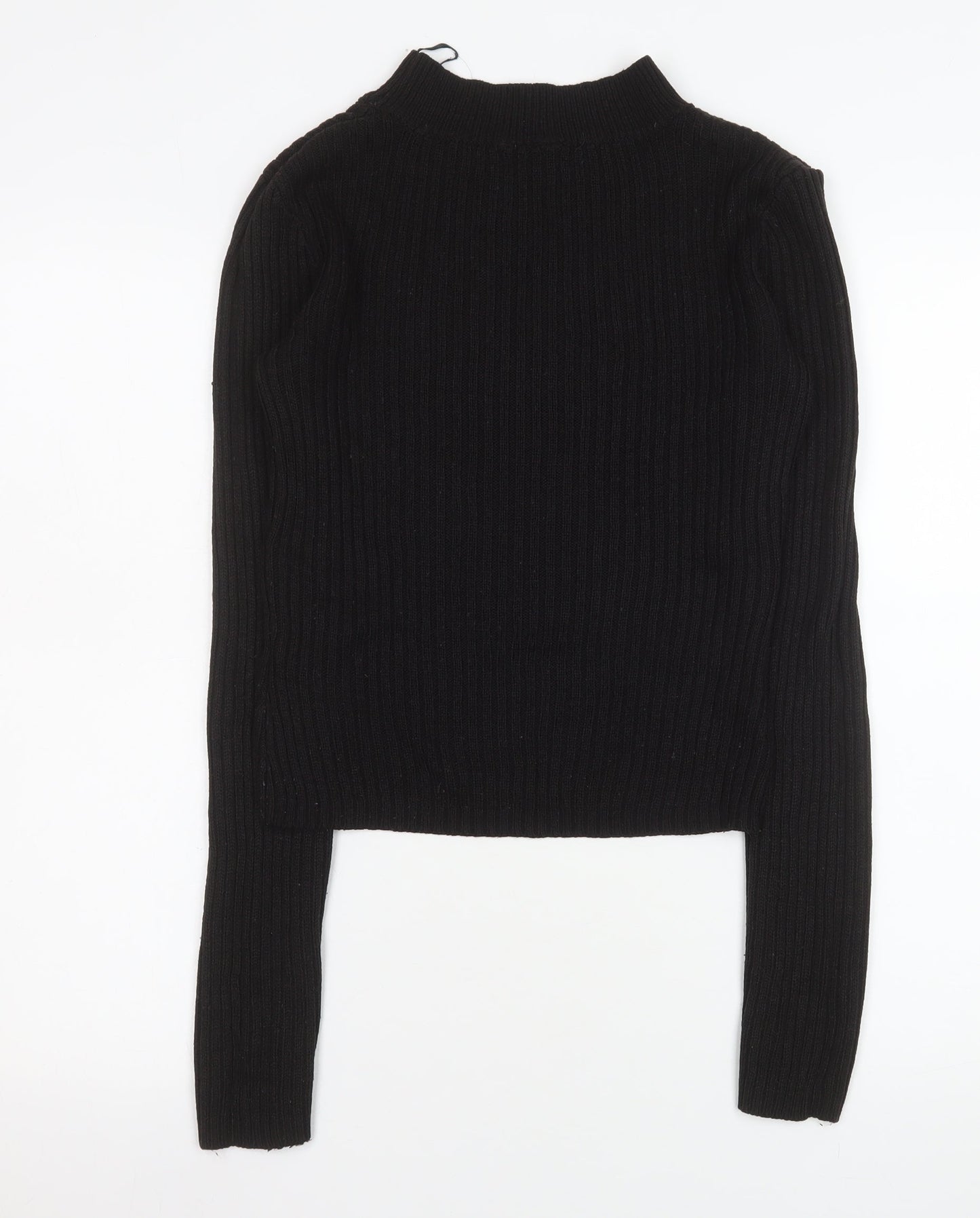 Womens UK Size 12 H&M Black Basic Blouse