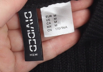 Womens UK Size 12 H&M Black Basic Blouse
