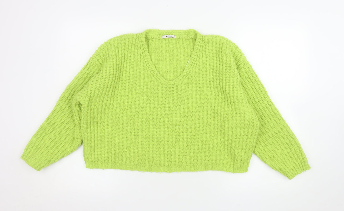 Womens UK Size 12 TU Green Pullover Jumper
