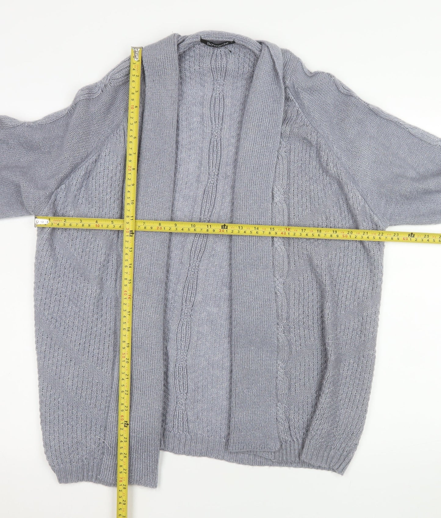 Womens UK Size L Bonmarché Grey Cardigan Jumper