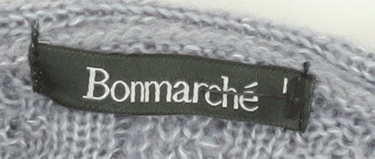 Womens UK Size L Bonmarché Grey Cardigan Jumper