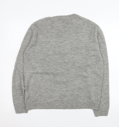Mens UK Size M George Grey Pullover Jumper