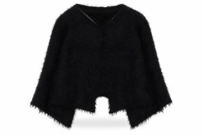 Womens UK Size 12 Atmosphere Black Cape Jumper