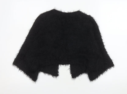 Womens UK Size 12 Atmosphere Black Cape Jumper