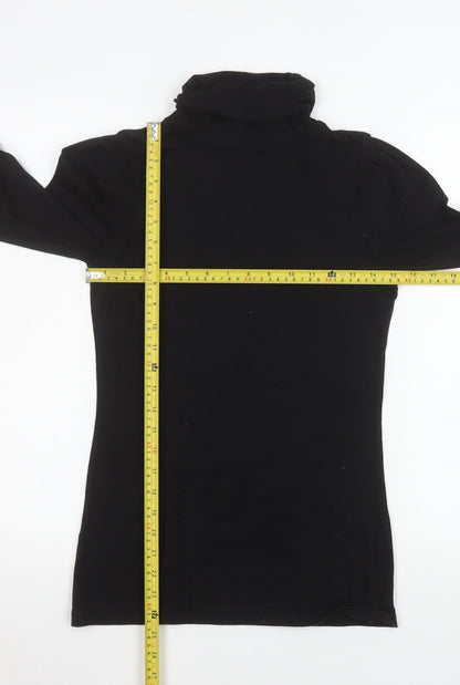 Womens UK Size 8 NEXT Black Basic T-Shirt
