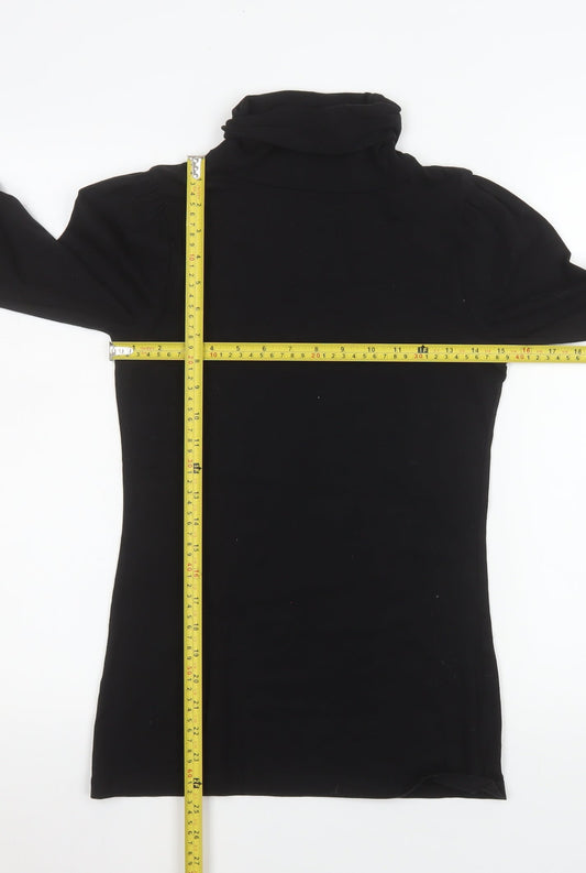 Womens UK Size 8 NEXT Black Basic T-Shirt