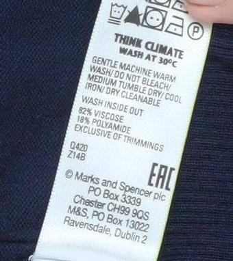Womens UK Size S Marks and Spencer Blue Cardigan Jumper
