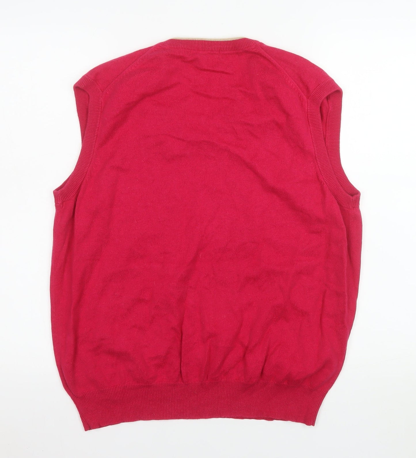 Mens UK Size M Woolovers Red Vest Jumper