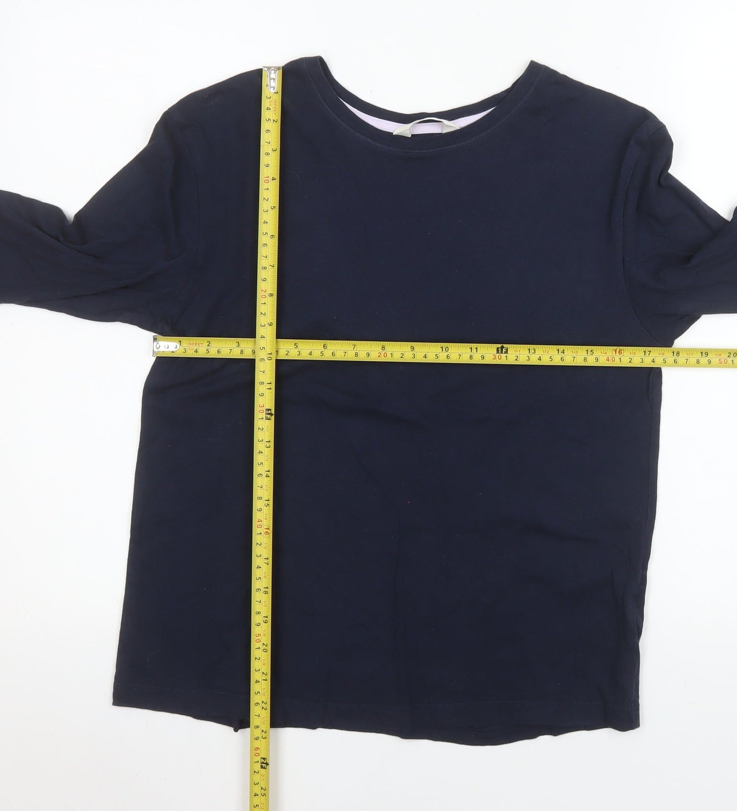 Womens UK Size XS Marks and Spencer Blue Basic T-Shirt