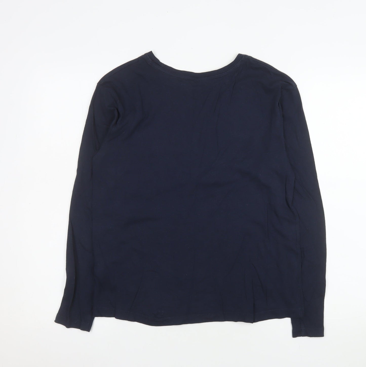 Womens UK Size XS Marks and Spencer Blue Basic T-Shirt