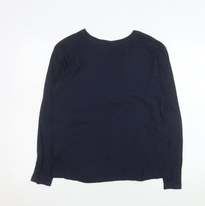 Womens UK Size XS Marks and Spencer Blue Basic T-Shirt