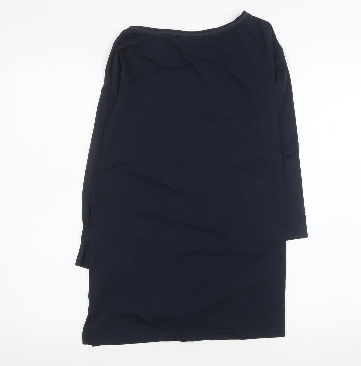 Womens UK Size XS Lands' End Blue Basic T-Shirt