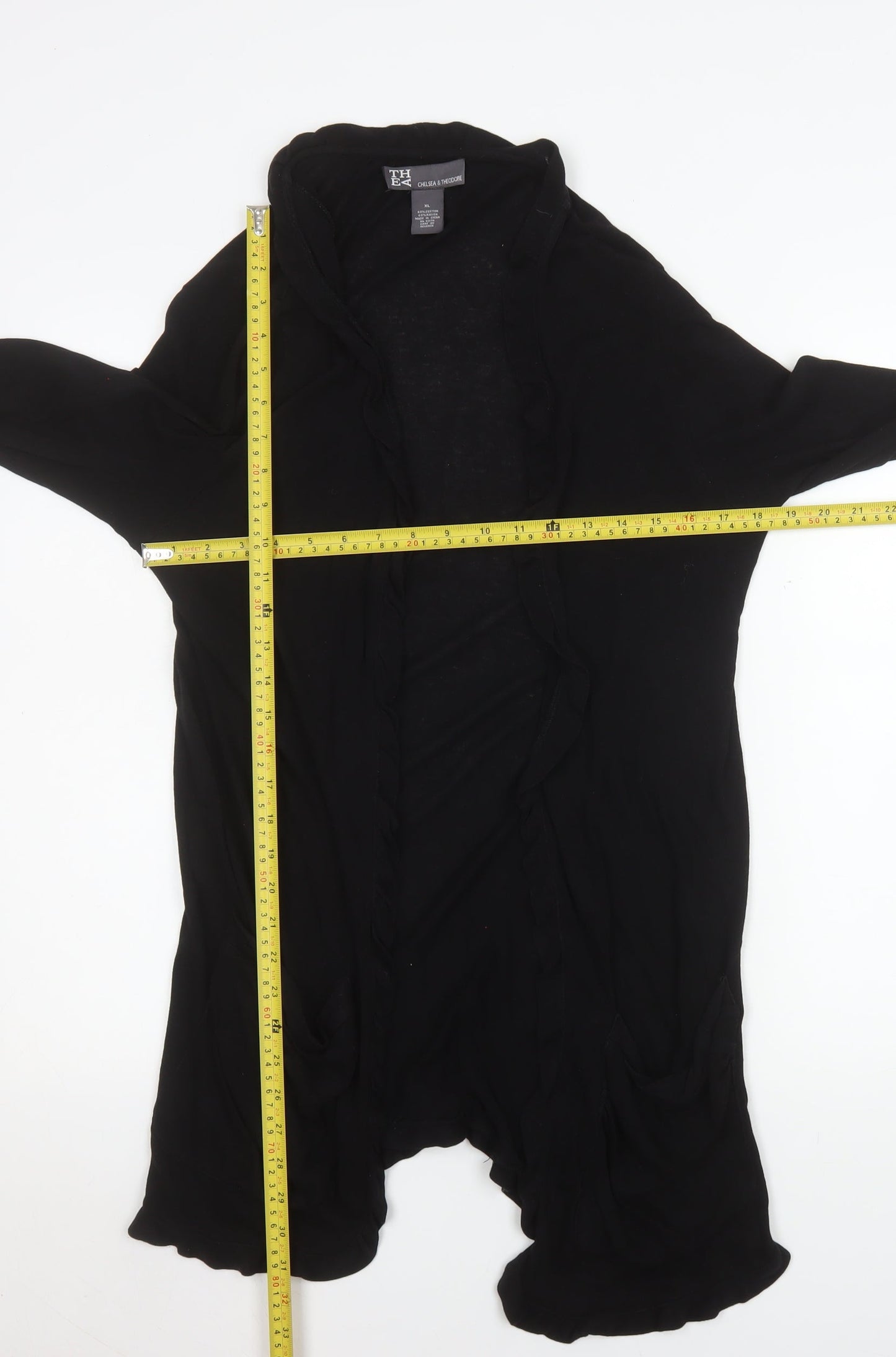 Womens UK Size XL Chelsea & Theodore Black Cardigan Jumper