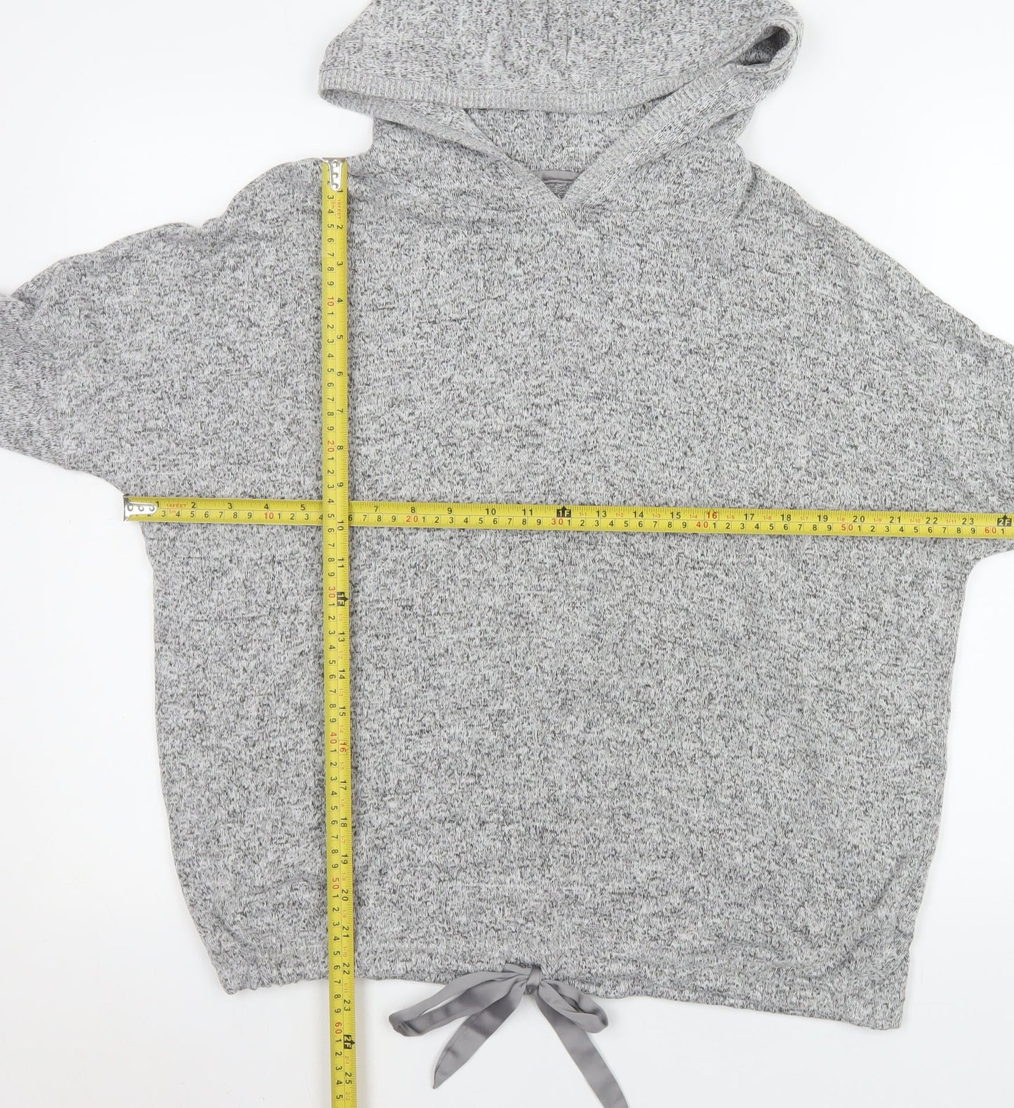 Womens UK Size 10 NEXT Grey Pullover Hoodie